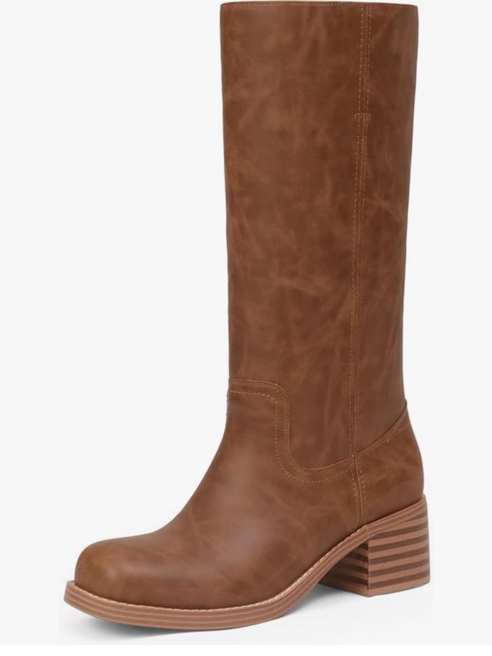 Adolilove  tall faux leather boots